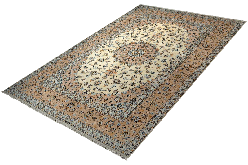 Yazd · Handgeknüpft – Beige, 303x201 cm