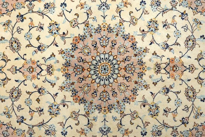 Yazd · Handgeknüpft – Beige, 303x201 cm