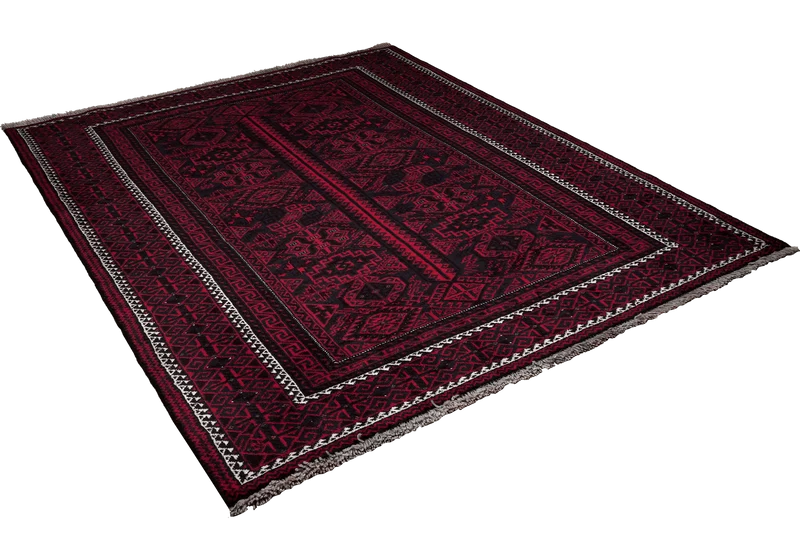 Belutch · Handgeknüpft – Rot, 185x137 cm