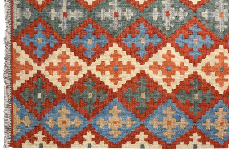 Kelim Gashgai · Handgewebt – Bunt, 176x128 cm