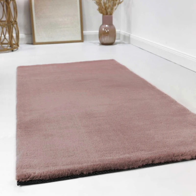Esprit Teppich Altrosa und sehr flauschig Hochflor "Alice"