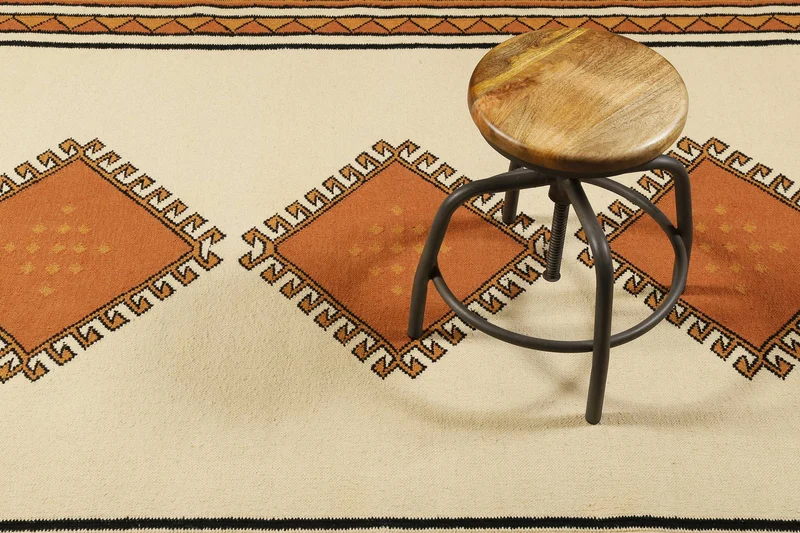 Kelim Teppich Beige Terrakotta "Afoud" WECONhome
