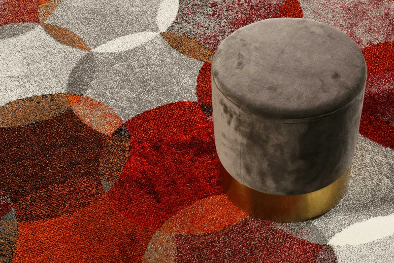 Esprit Teppich Rot Grau "Modernina"