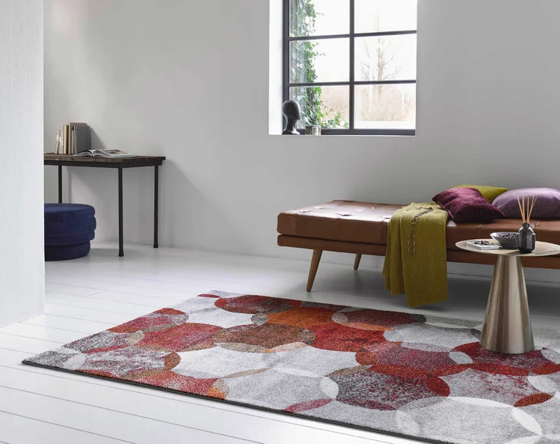 Esprit Teppich Rot Grau "Modernina"
