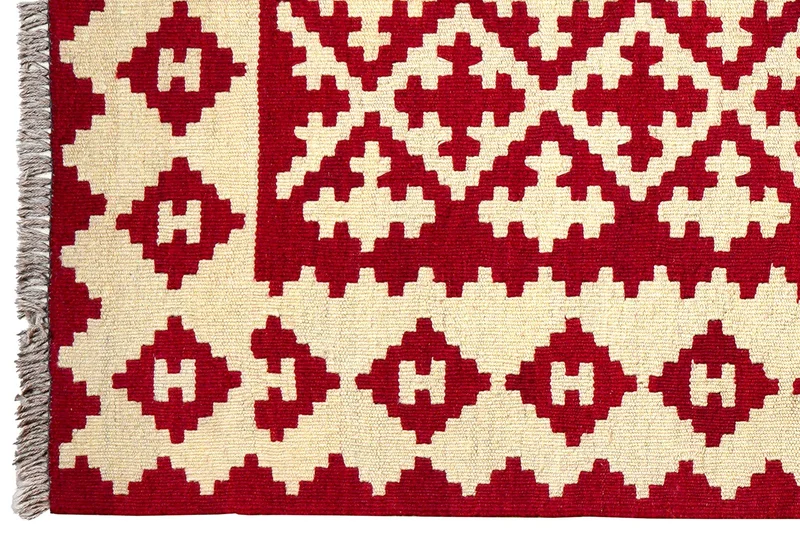 Kelim Gashgai · Handgewebt – Rot, 152x105 cm