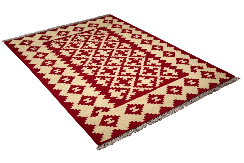 Kelim Gashgai · Handgewebt – Rot, 152x105 cm