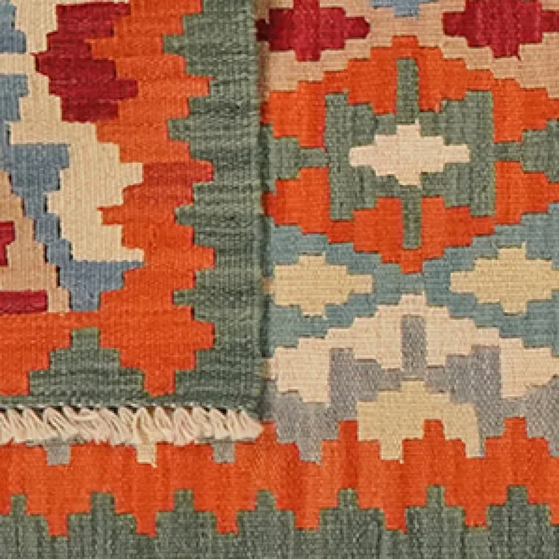 Kelim Gashgai · Handgewebt – Bunt, 187x57 cm
