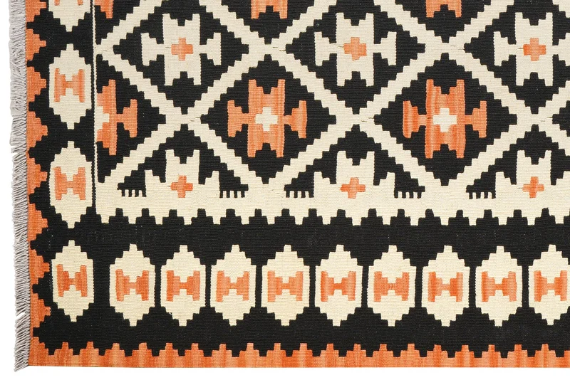 Kelim Gashgai · Handgewebt – Beige, 240x173 cm