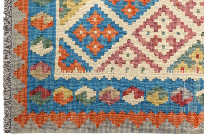 Kelim Gashgai · Handgewebt – Beige, 179x126 cm