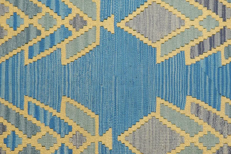 Kelim Gashgai · Handgewebt – Blau, 238x171 cm