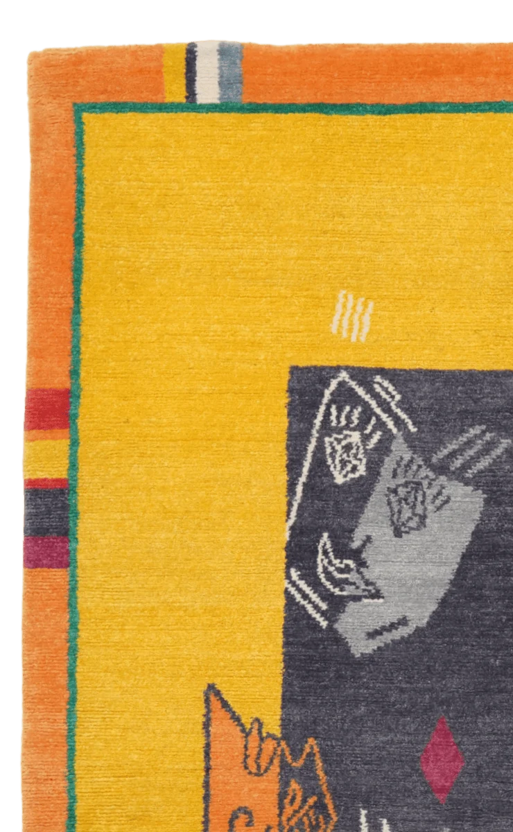 Nepal · Handgeknüpft – Gelb, 240x170 cm