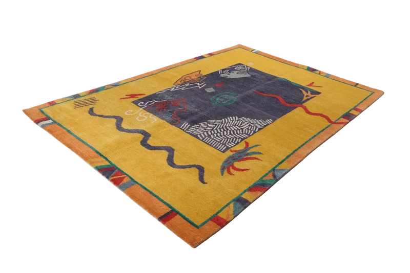 Nepal · Handgeknüpft – Gelb, 240x170 cm