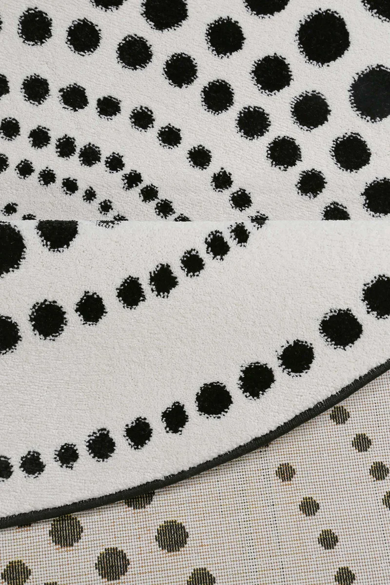 Esprit Teppich Schwarz Weiß Kurzflor "Eddy"