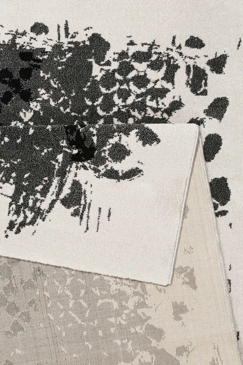 Teppich Grau Silber Kurzflor "Phyton" WECONhome