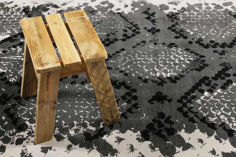 Teppich Grau Silber Kurzflor "Phyton" WECONhome