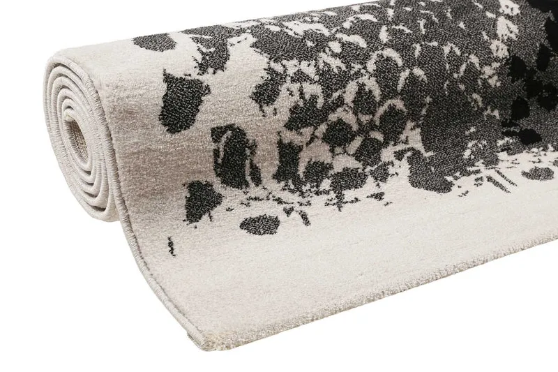 Teppich Grau Silber Kurzflor "Phyton" WECONhome