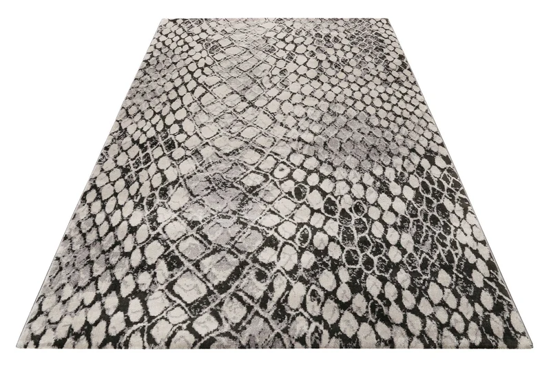 Teppich Grau Silber Kurzflor "Snake" WECONhome