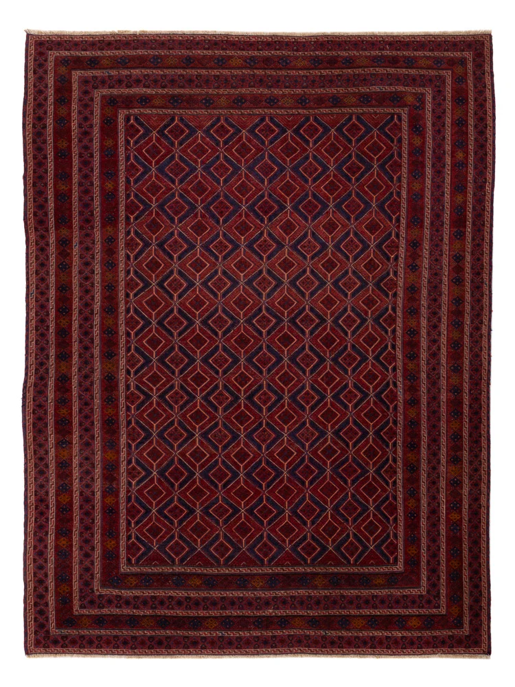 Kelim Afghan Teppich 212x283cm - rot