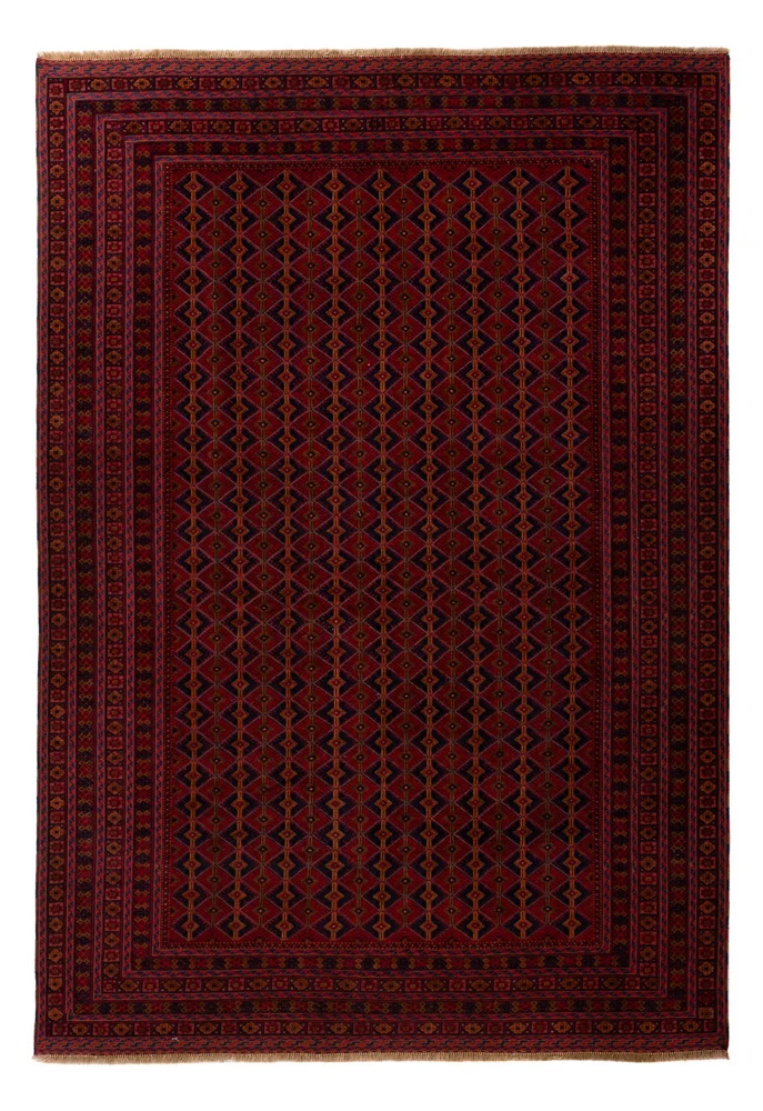 Kelim Afghan Teppich 202x292cm - rot