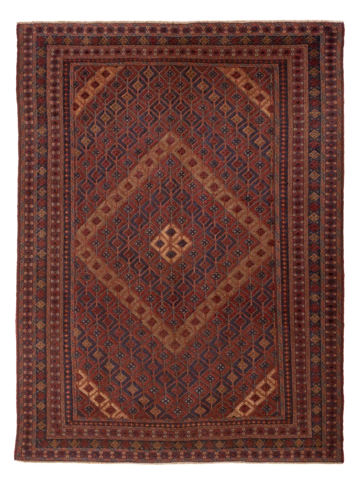 Kelim Afghan Teppich 204x287cm - rot