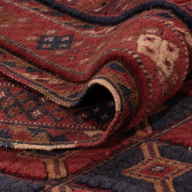 Kelim Afghan Teppich 198x294cm - rot