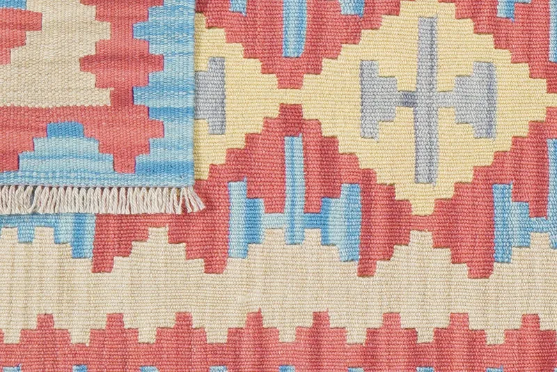 Kelim Gashgai · Handgewebt – Beige, 189x58 cm