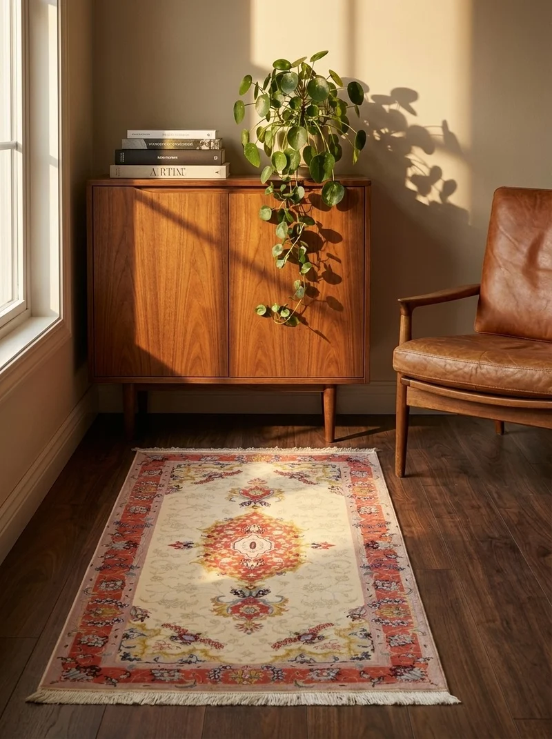 Tabriz 50 Raj · Handgeknüpft – Beige, 158x76 cm