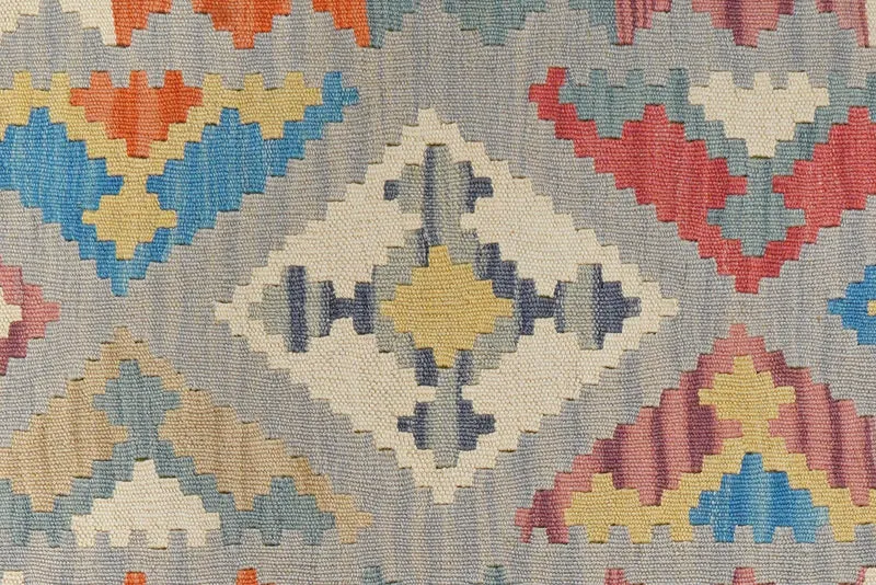 Kelim Gashgai · Handgewebt – Grau, 153x106 cm