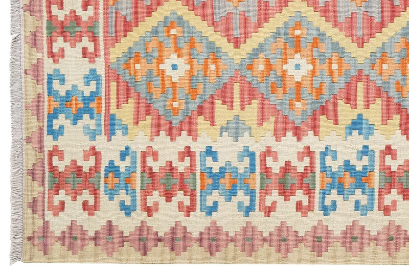 Kelim Gashgai · Handgewebt – Bunt, 196x157 cm