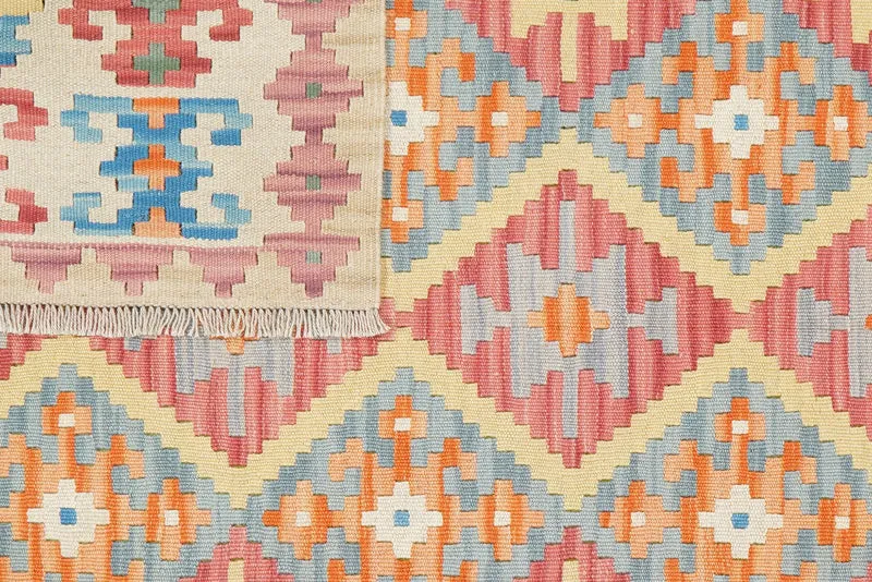 Kelim Gashgai · Handgewebt – Bunt, 196x157 cm