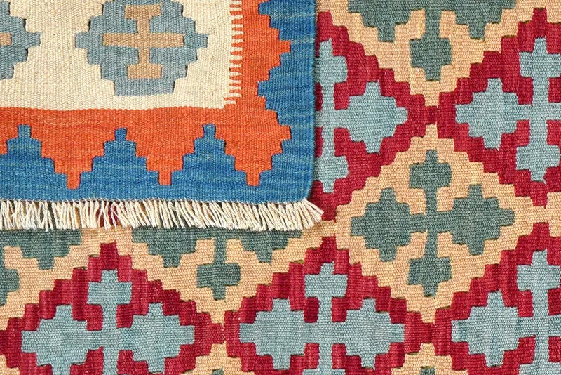 Kelim Gashgai · Handgewebt – Bunt, 194x149 cm