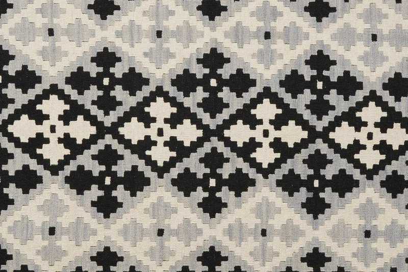 Kelim Gashgai · Handgewebt – Schwarz, 239x177 cm