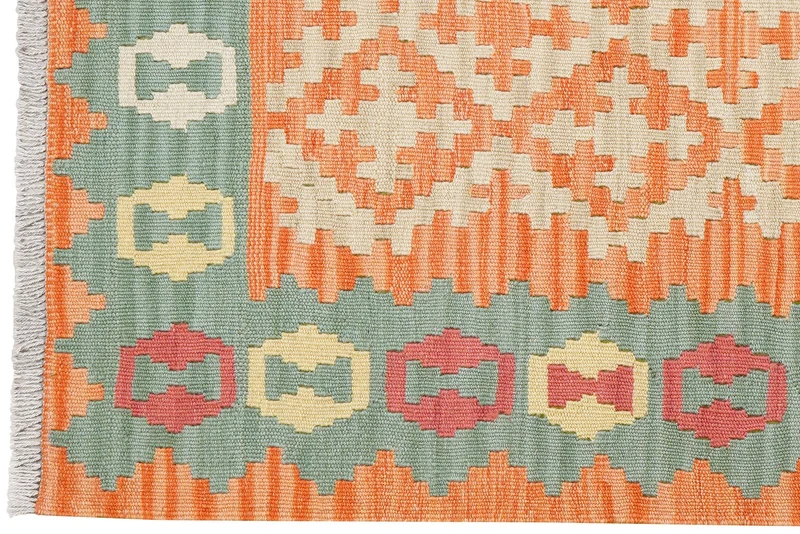 Kelim Gashgai · Handgewebt – Beige, 162x105 cm