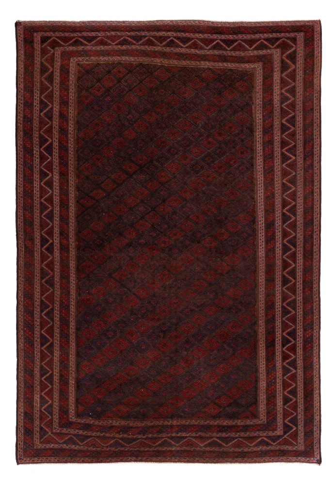 Kelim Afghan Teppich 200x295cm - rot