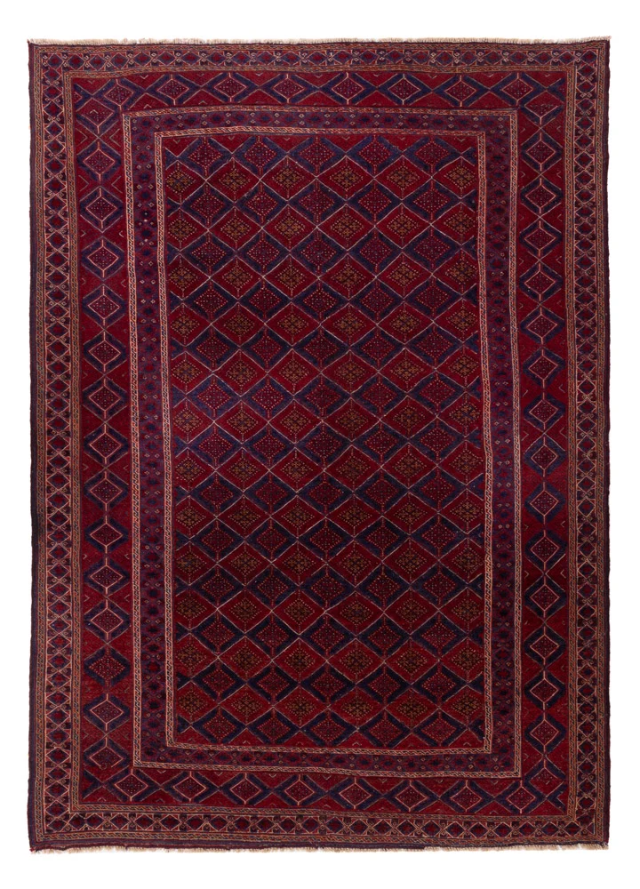 Kelim Afghan Teppich 202x284cm - rot