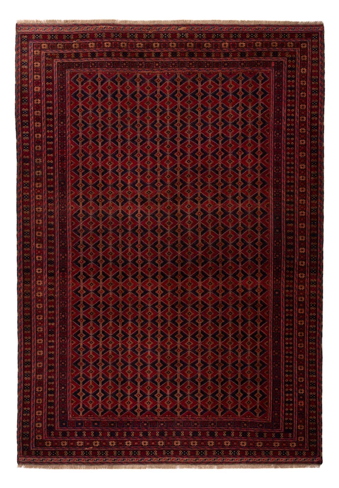 Kelim Afghan Teppich 199x291cm - rot