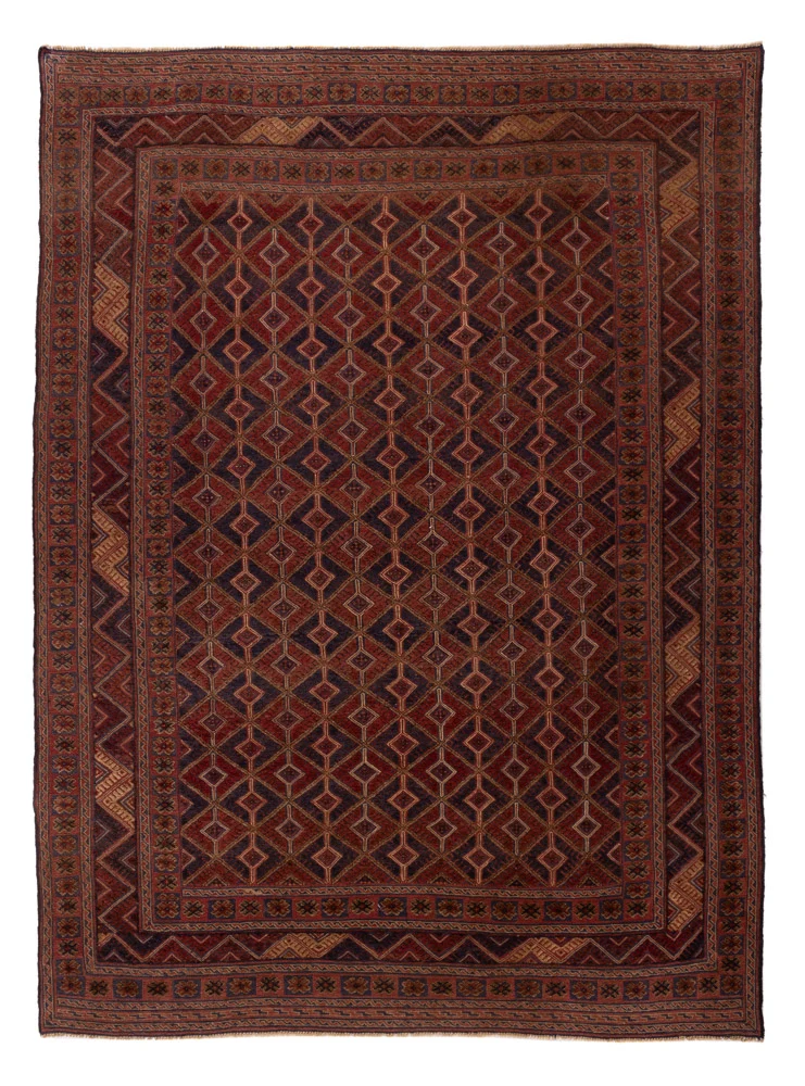 Kelim Afghan Teppich 206x278cm - rot
