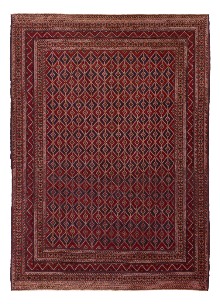 Kelim Afghan Teppich 203x283cm - rot