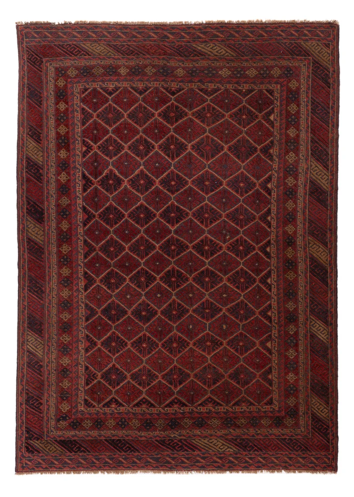 Kelim Afghan Teppich 201x285cm - rot
