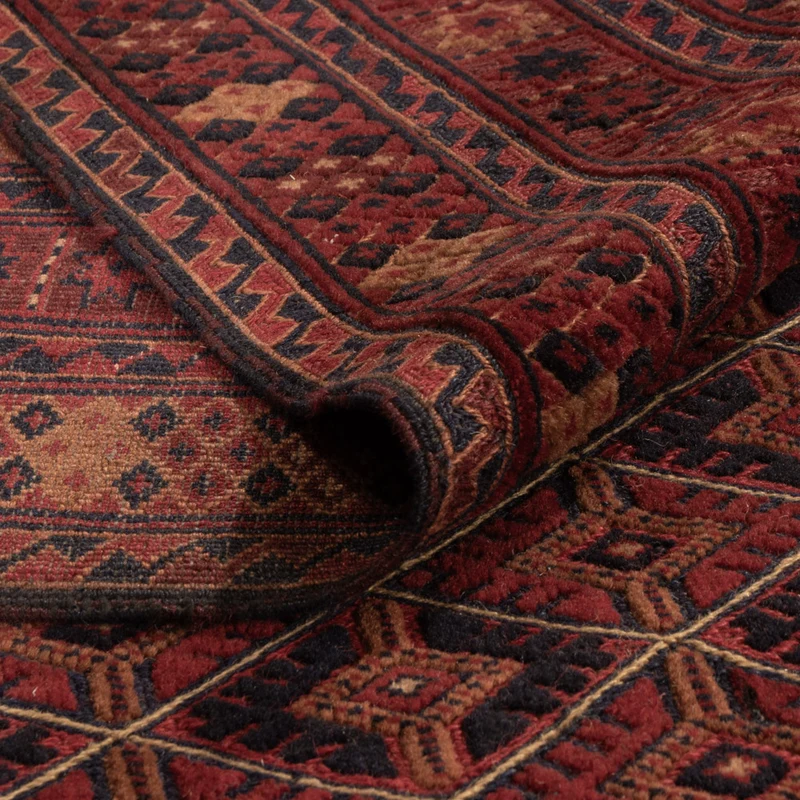 Kelim Afghan Teppich 195x292cm - rot