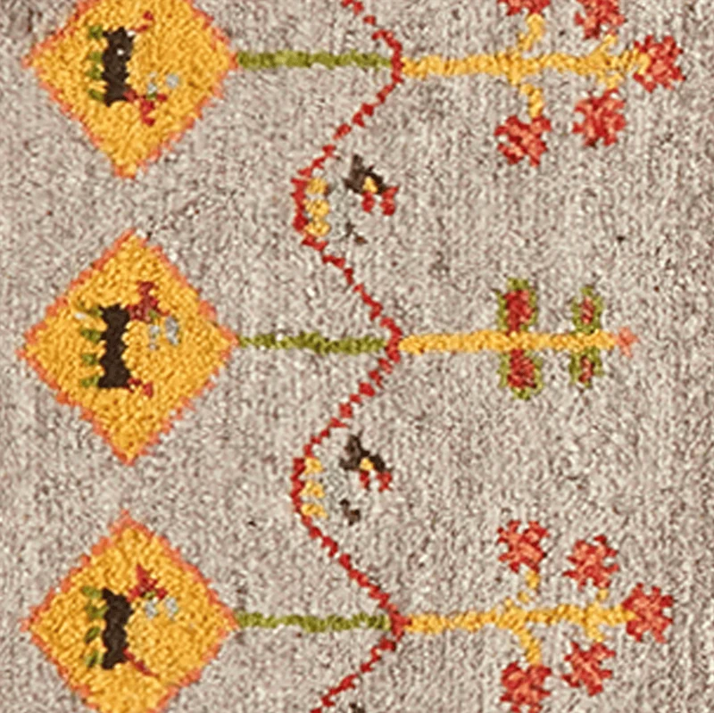 Gabbeh Sonnat · Handgeknüpft – Grau, 89x59 cm