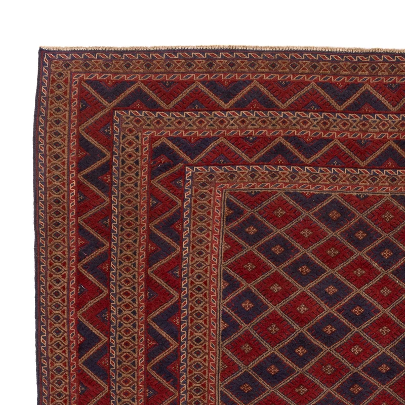 Kelim Afghan Teppich 212x265cm - rot