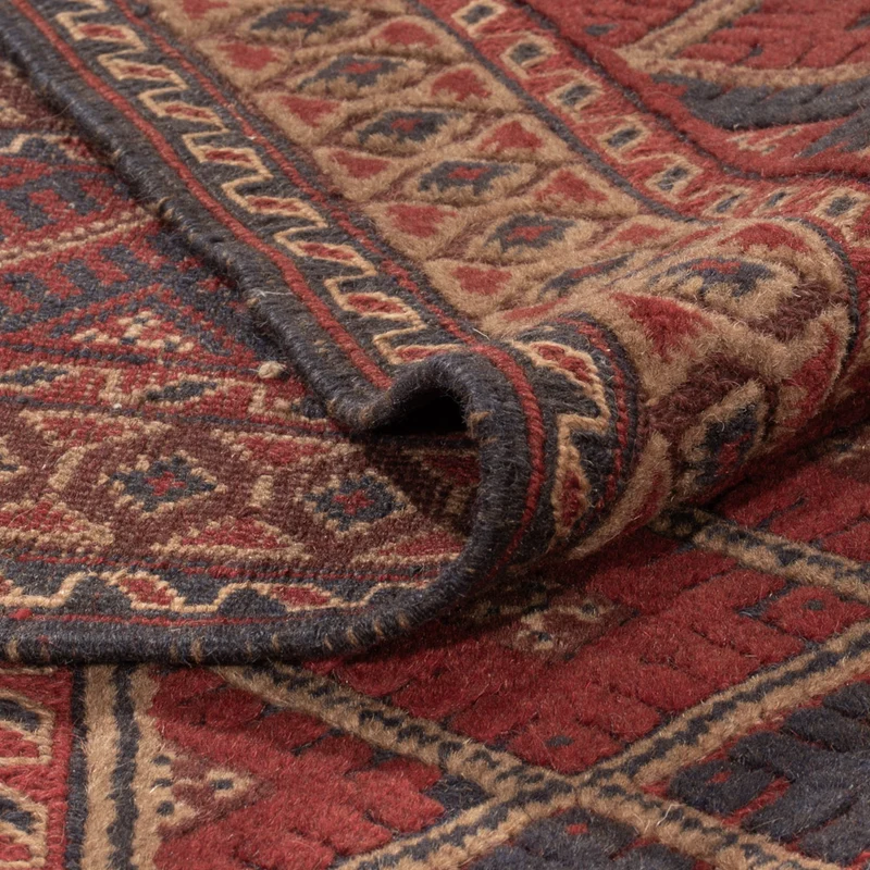 Kelim Afghan Teppich 212x265cm - rot