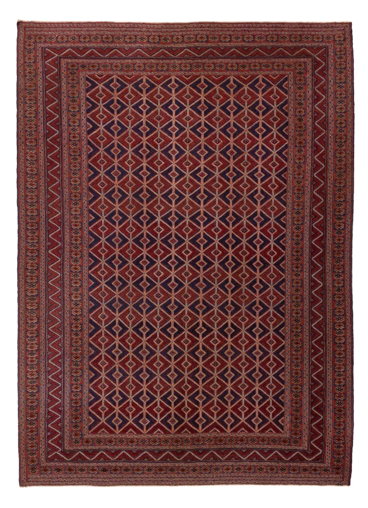 Kelim Afghan Teppich 201x283cm - rot
