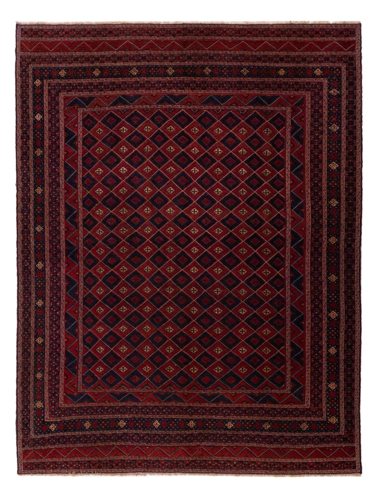 Kelim Afghan Teppich 207x273cm - rot
