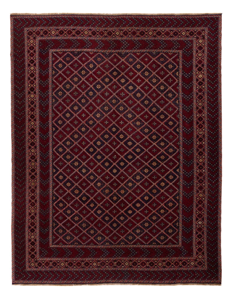 Kelim Afghan Teppich 210x271cm - rot
