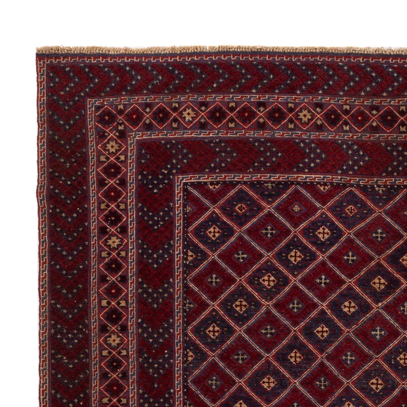 Kelim Afghan Teppich 210x271cm - rot
