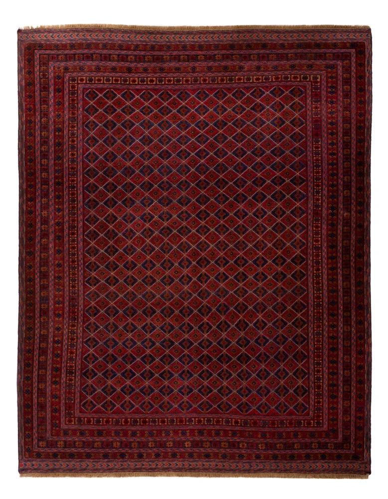 Kelim Afghan Teppich 209x267cm - rot