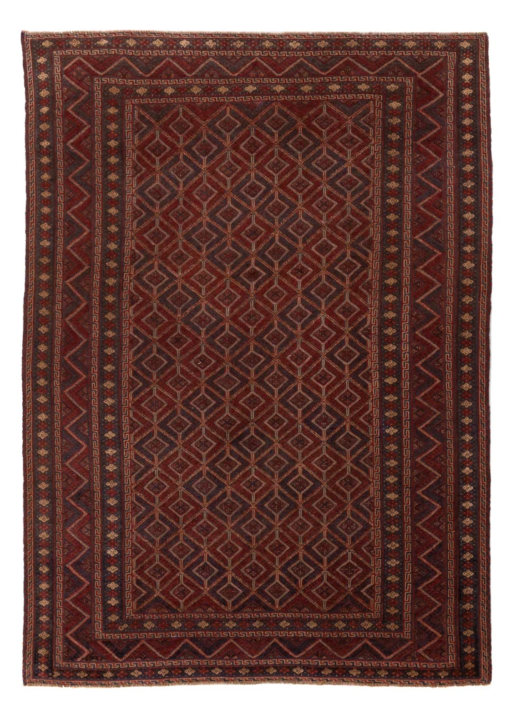 Kelim Afghan Teppich 198x281cm - rot