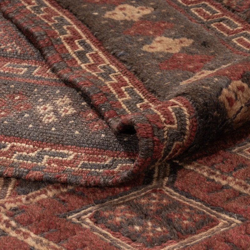 Kelim Afghan Teppich 198x281cm - rot